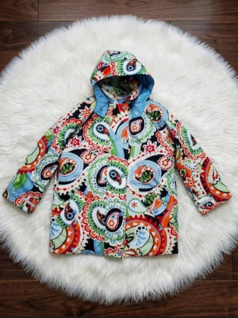 Hanna Andersson Paisley Ski Coat Size 130 (US 8-10)
